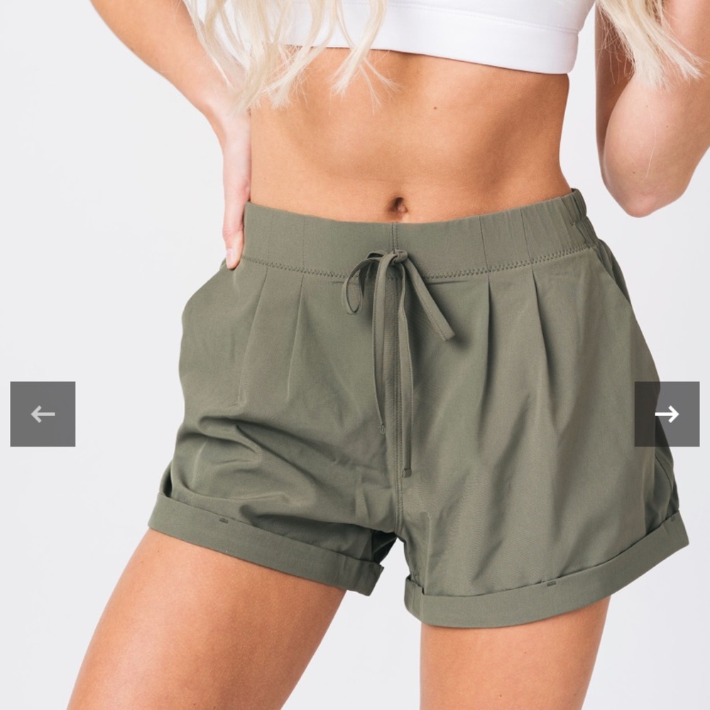 Zyia olive summer shorts. Sz large